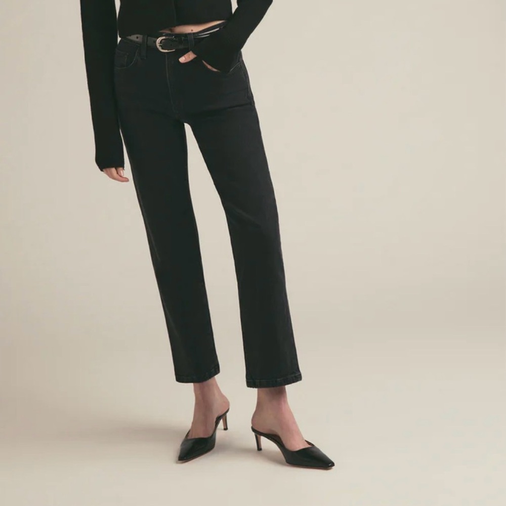 THE SHORTIE MORGAN HIGH RISE STRAIGHT JEAN